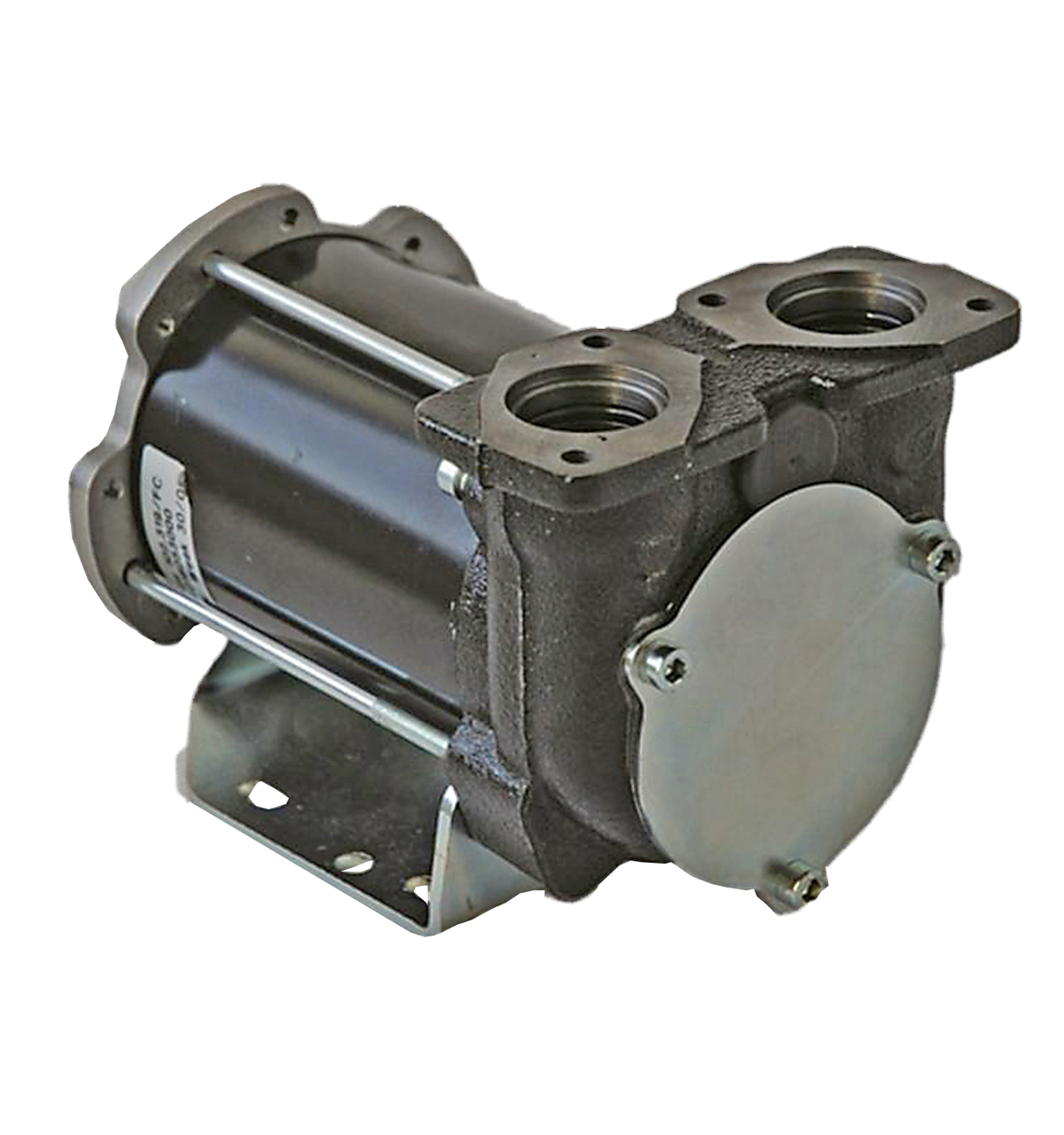 E3000-A-weiss-klein597b3a0ad83b9 Dieselpumpe E 3000, Ansicht der beiden 3/4"-Anschlüsse mit Innengewinde